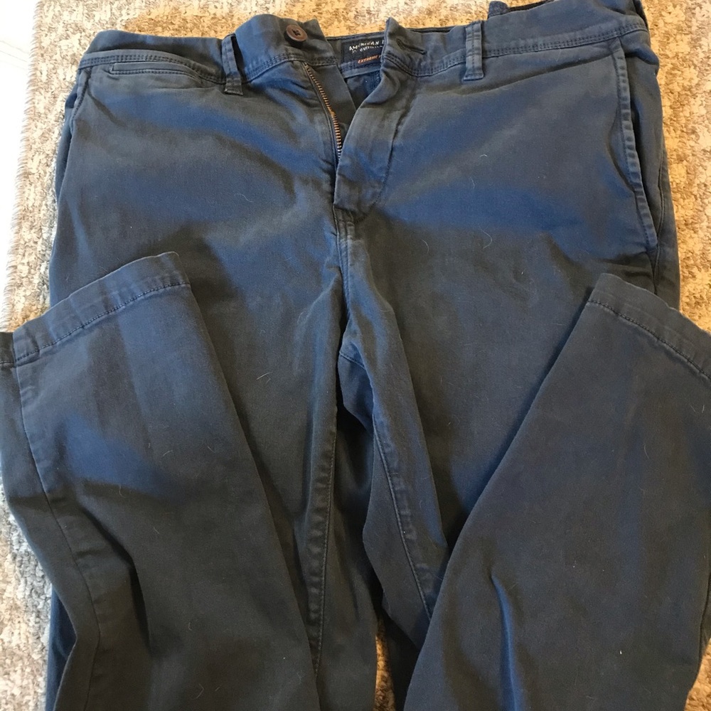 AE Extreme Flex pants Navy blue skinny fit 34x32